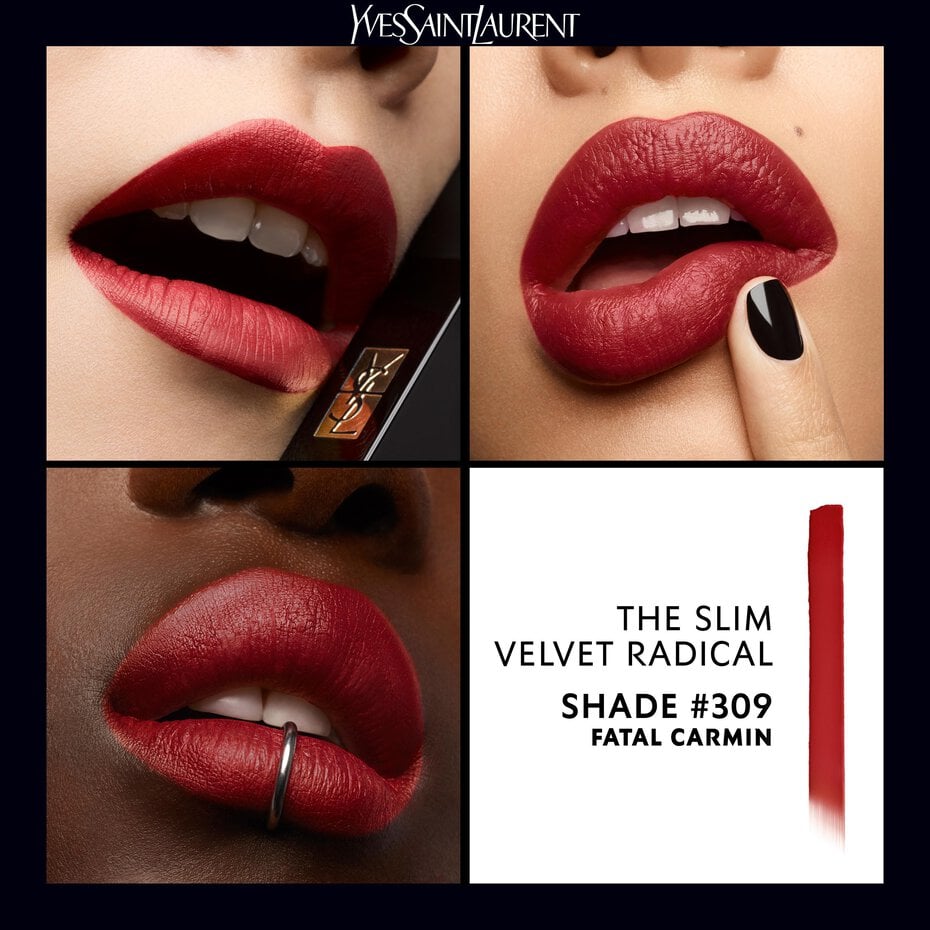 Yves Saint Laurent The Slim Velvet Radical Matte Lipstick in 309 Fatal Carmin (7.5ml) - Best Buy World Philippines