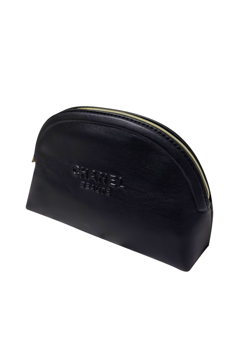 Chanel black 2025 makeup bag