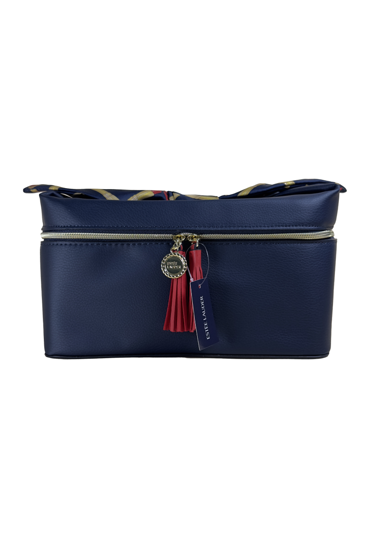 Estee Lauder Navy Blue Large Makeup Pouch Best Buy World Philippines
