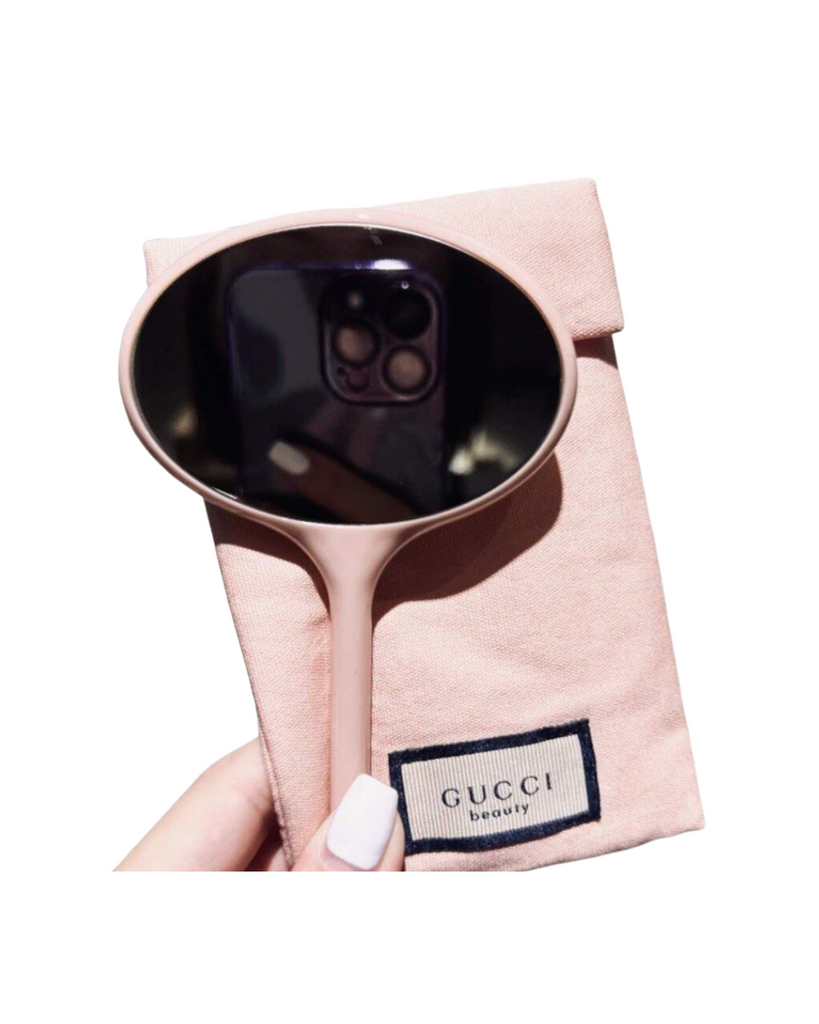 Gucci Handheld Peach Mirror in a Peach Fabric Pouch (1pc) – Best Buy ...