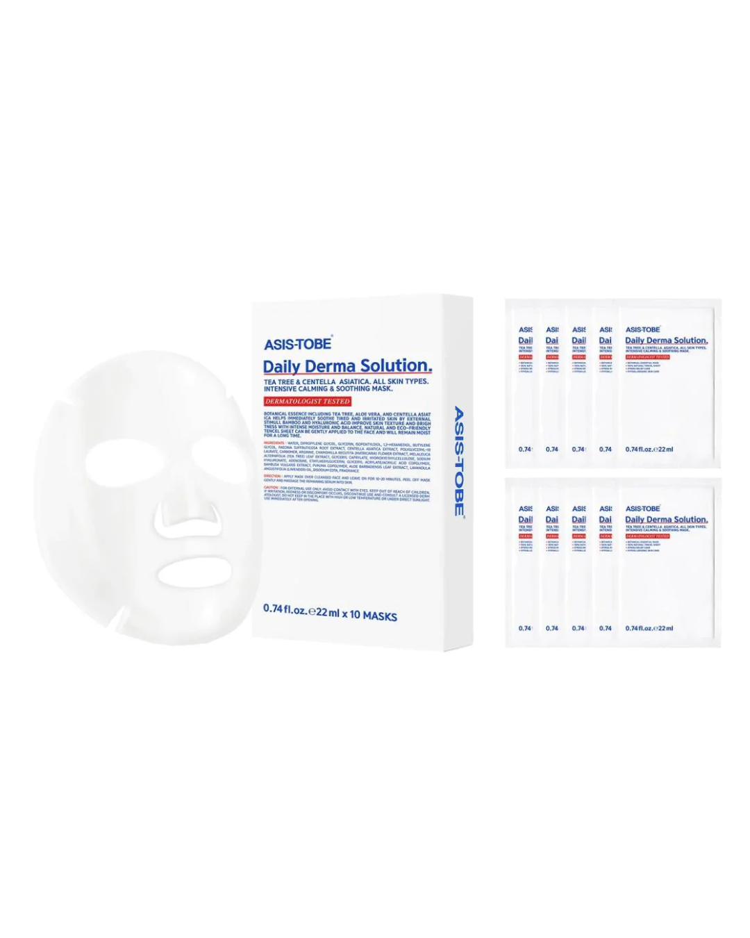 ASIS-TOBE ASIS-TOBE Daily Derma Solution (22ml X 10 Masks) - Best Buy World Philippines